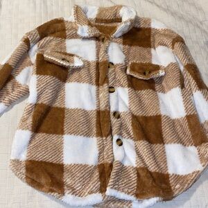 Plush Buffalo Checker Shacket size 2x